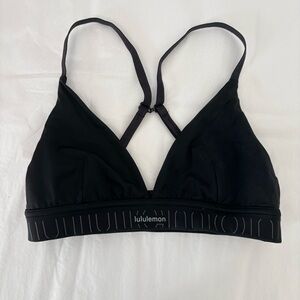 Lululemon License to Train Triangle Bra Black Sz 4 A/B